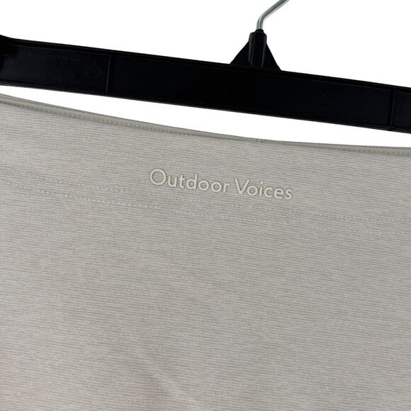 Outdoor Voices Milkstone Cream Heathered Warmup 2.5" Skort - Picture 8 of 11